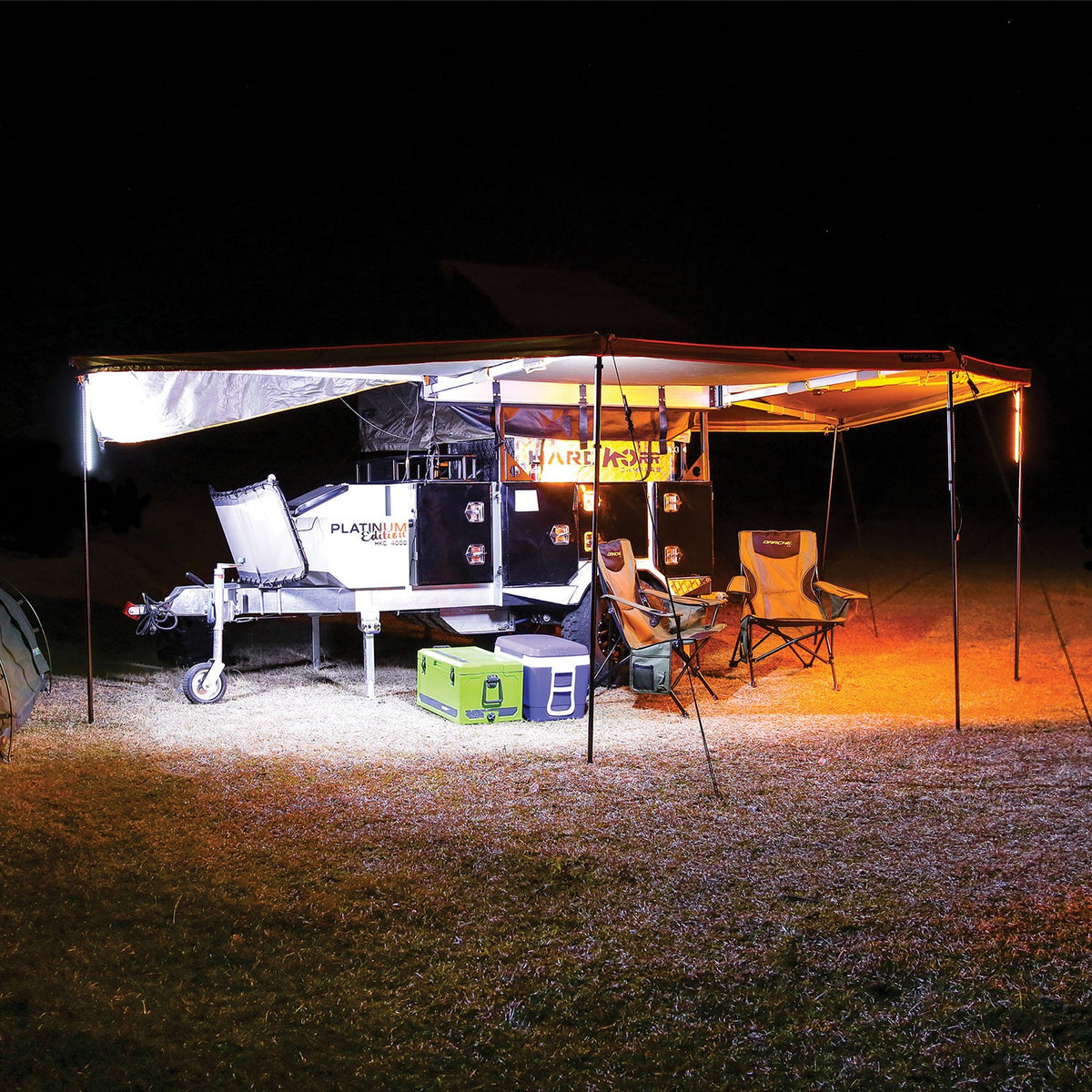 HARDKORR 4 BAR TRI-COLOUR LED CAMP LIGHT KIT