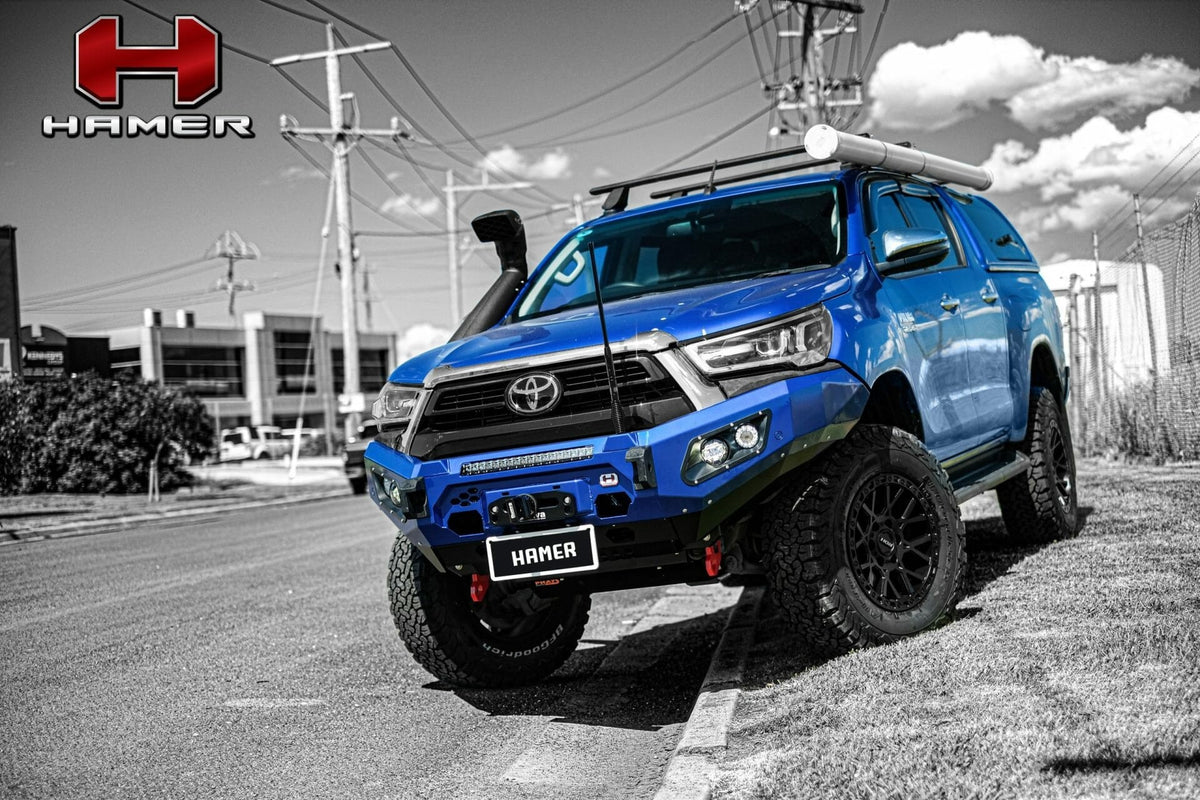 Hamer - King Series (incl. 3.5T Rated Recovery Points) SUIT NO FLARES MODEL - Compatible with mild hybrid model (48V) - Not suitable for Single Cab and Low-rider models