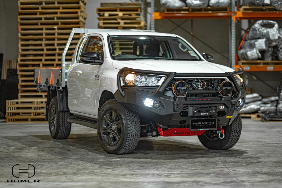Hamer - King Series Plus (incl. 3.5T Rated Recovery Points) SUIT NO FLARES MODEL - Compatible with mild hybrid model (48V) - Not suitable for Single Cab and Low-rider models