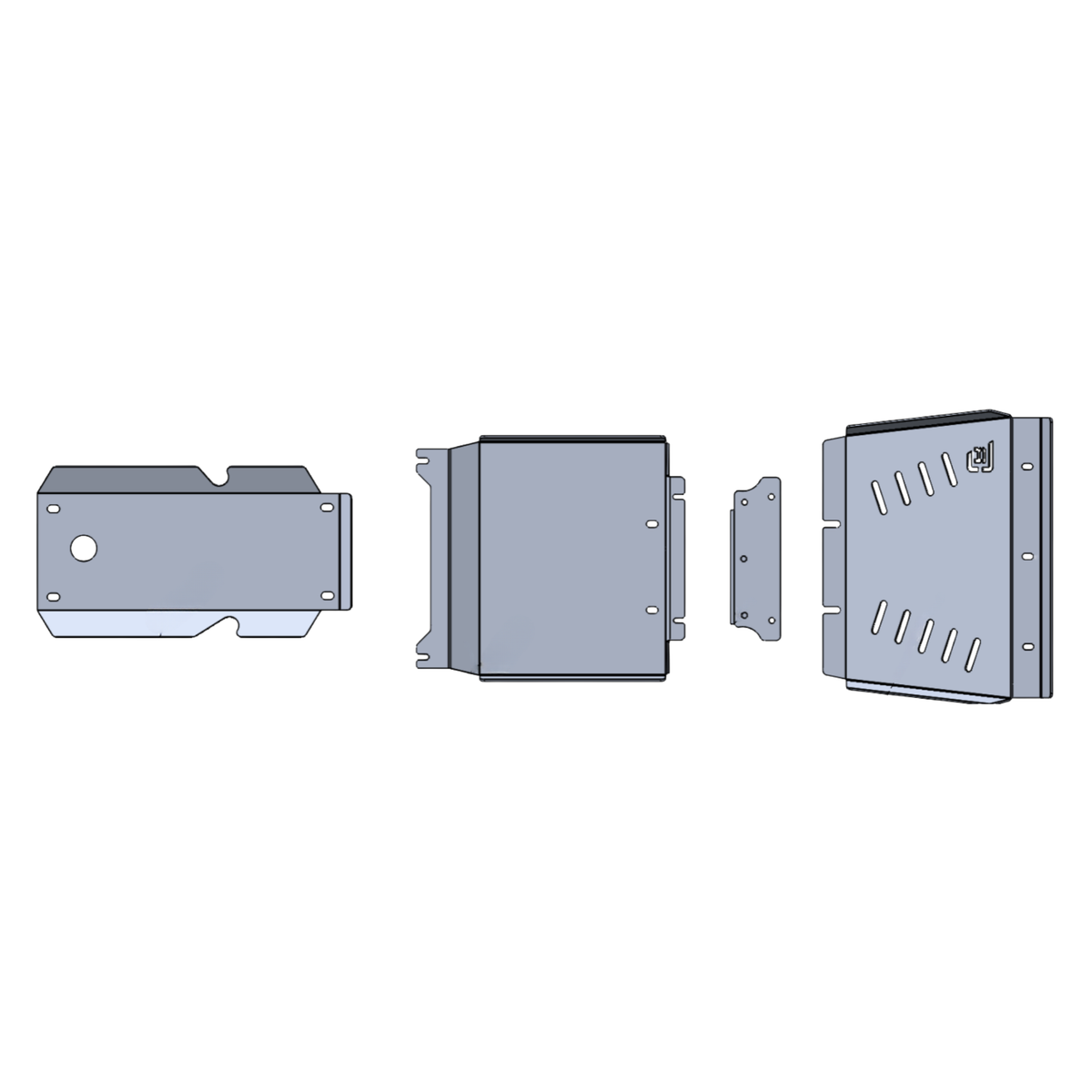 200 Series Bash Plates - Raw Aluminium