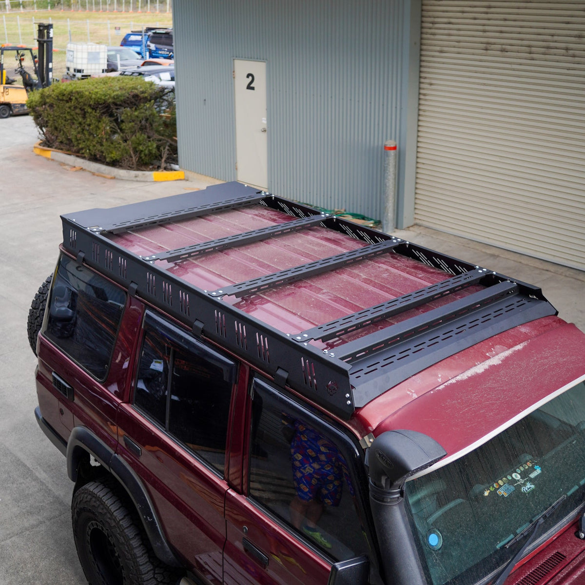Low Profile Roof Top Tent Mount | Toyota Landcruiser LC76 - Yes please add a wing / Yes please add a lightbar mount & 45" Raptor Light Bar / No thanks no awning brackets