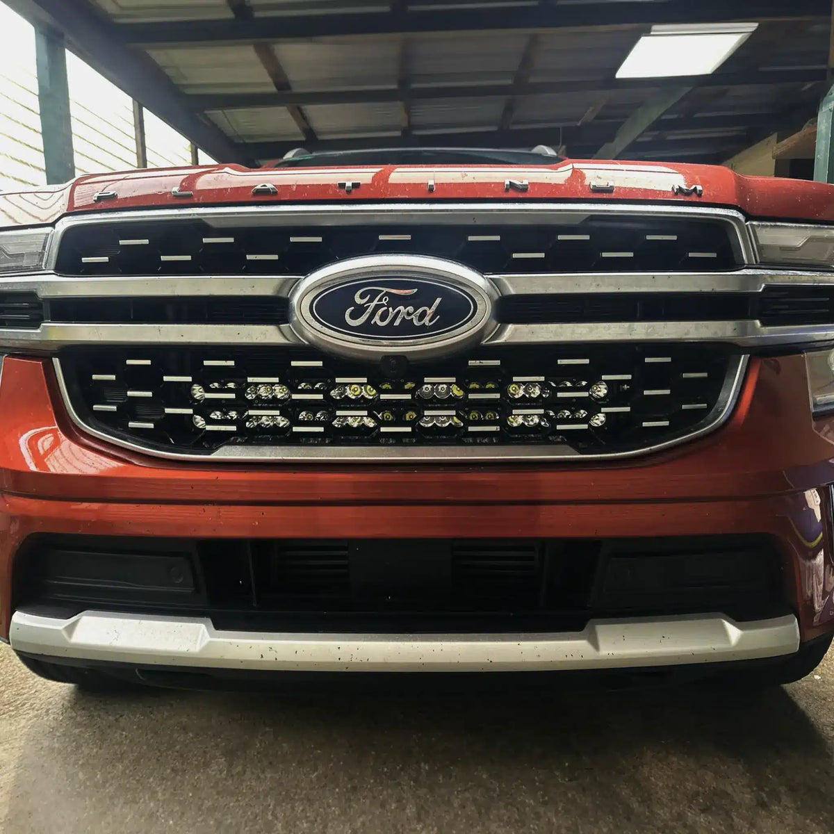 Ford Next-Gen Everest Light Bar Behind Grille Kit