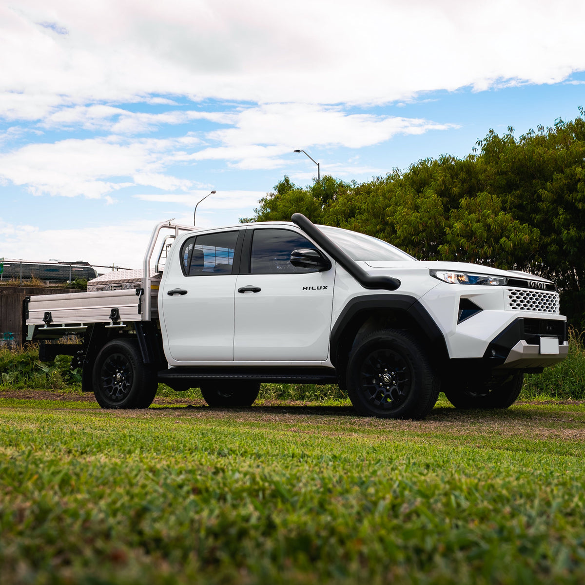 4 Inch Stainless Snorkel and Alloy Airbox to suit Toyota Hilux N90 (Short & Mid Entry Available) - PRE-ORDER