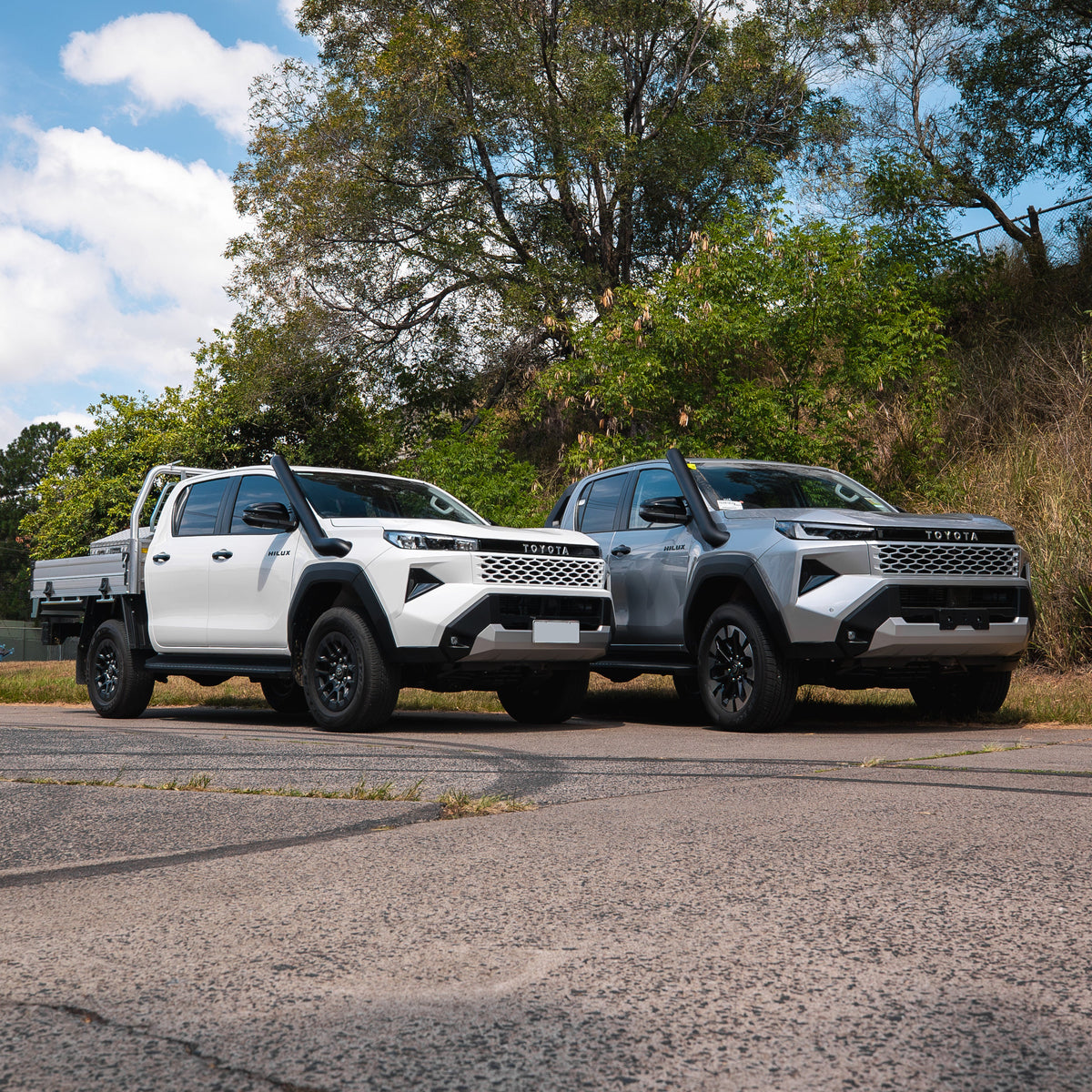 4 Inch Stainless Snorkel and Alloy Airbox to suit Toyota Hilux N90 (Short & Mid Entry Available) - PRE-ORDER