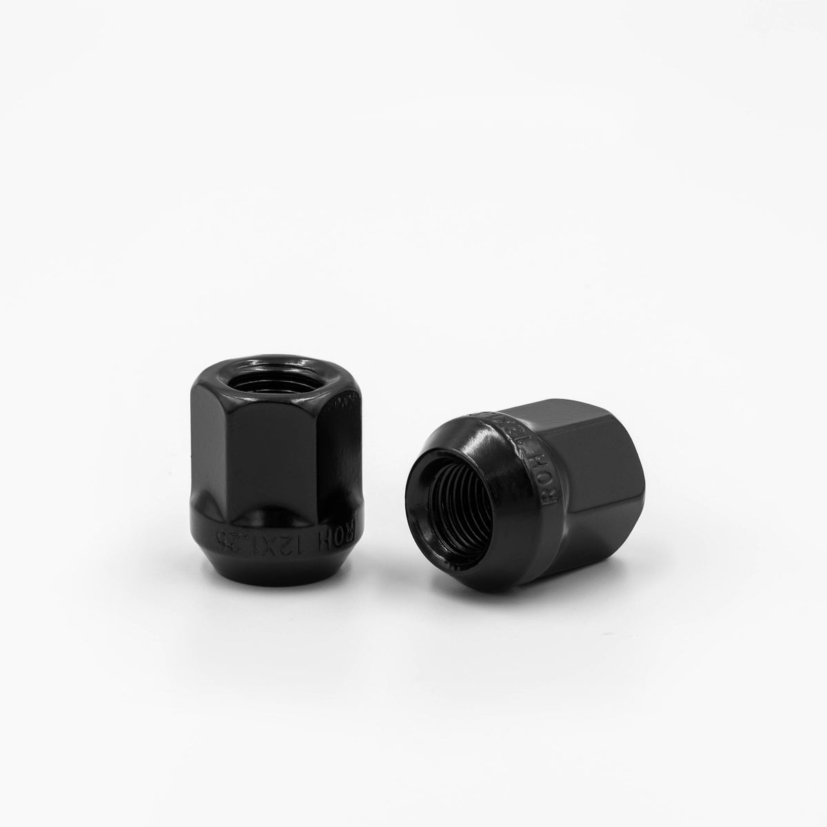 NUT 12X1.25X25MM 19MM HEX OPEN BLACK