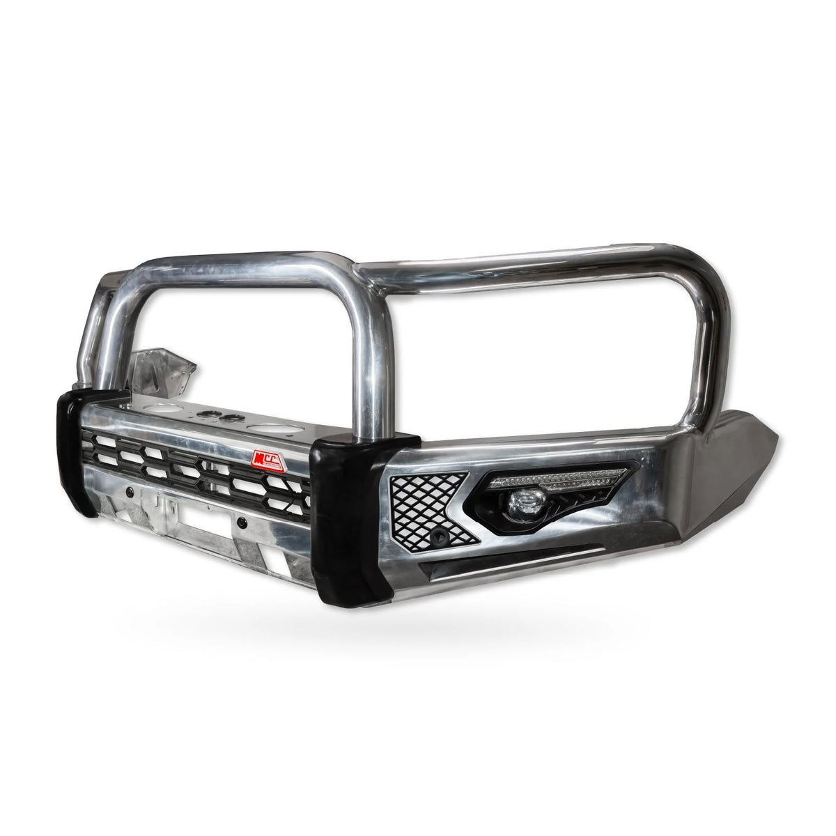 Land Cruiser 300 Series 2022-On - 808-01A Alloy Phoenix Bull Bar Triple Loops Package