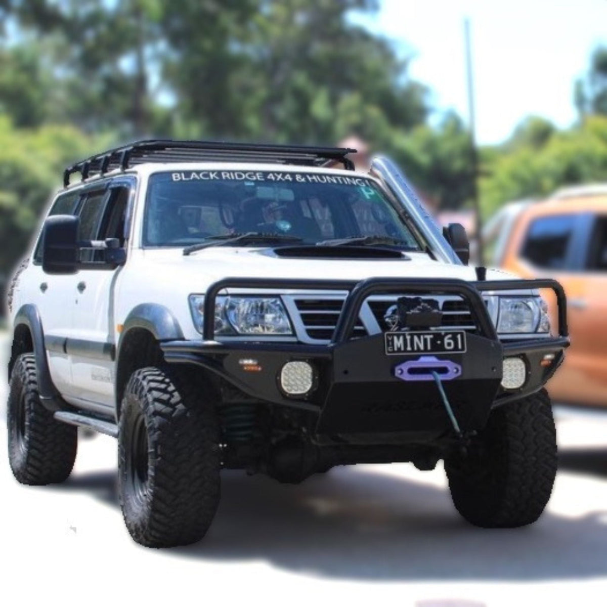 GU Nissan Patrol 7" Azza Bar - Series 1-3 / High Mount Winch