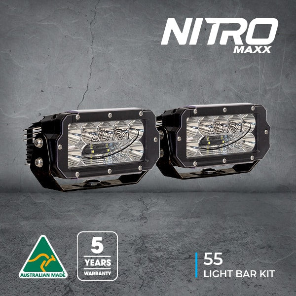 Ultra Vision - Nitro Maxx 55W LED Light Bar Kit (Pair) - 5700K - 5700K