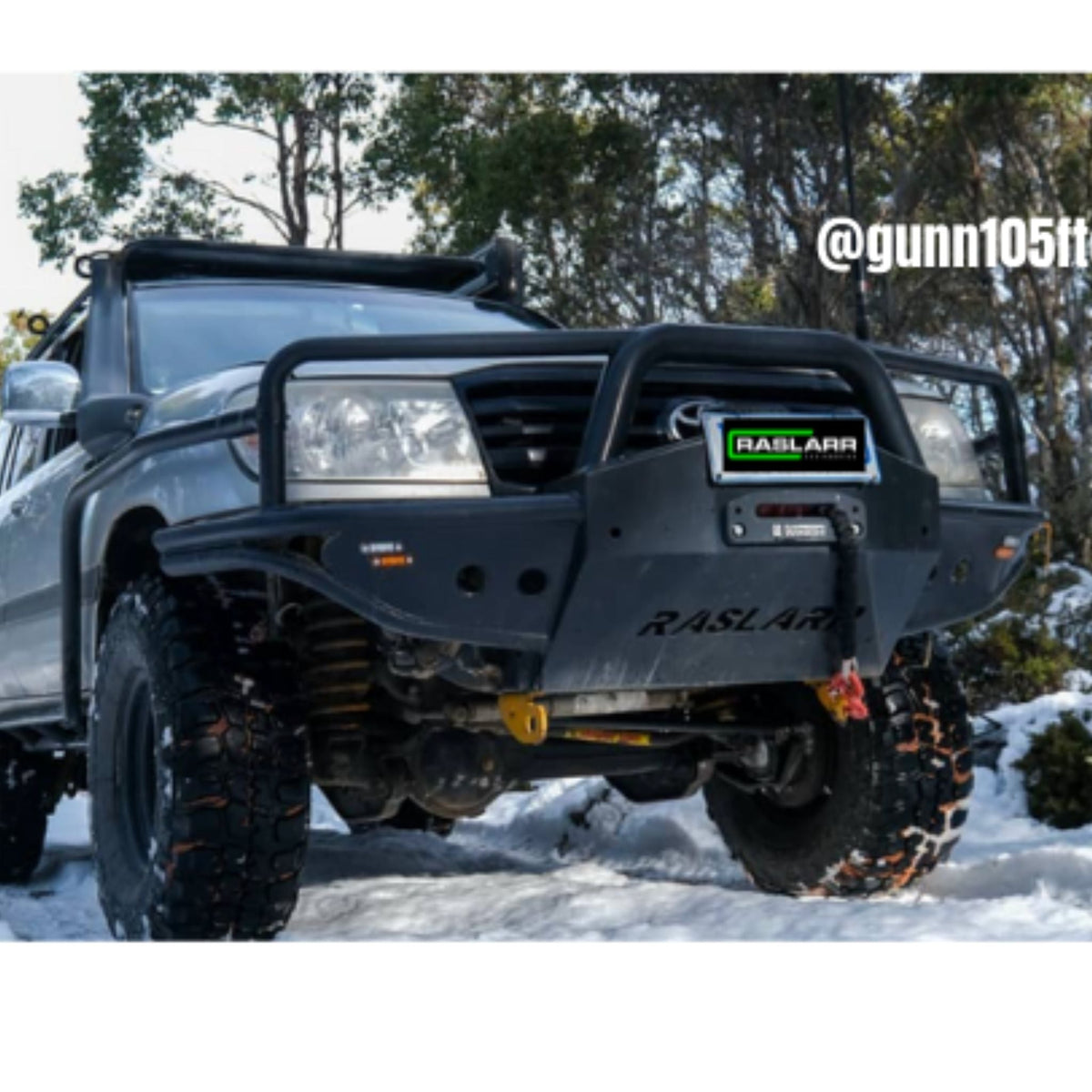 105 Series Toyota LandCruiser Azza Bull Bar - 1998 / High Mount Winch