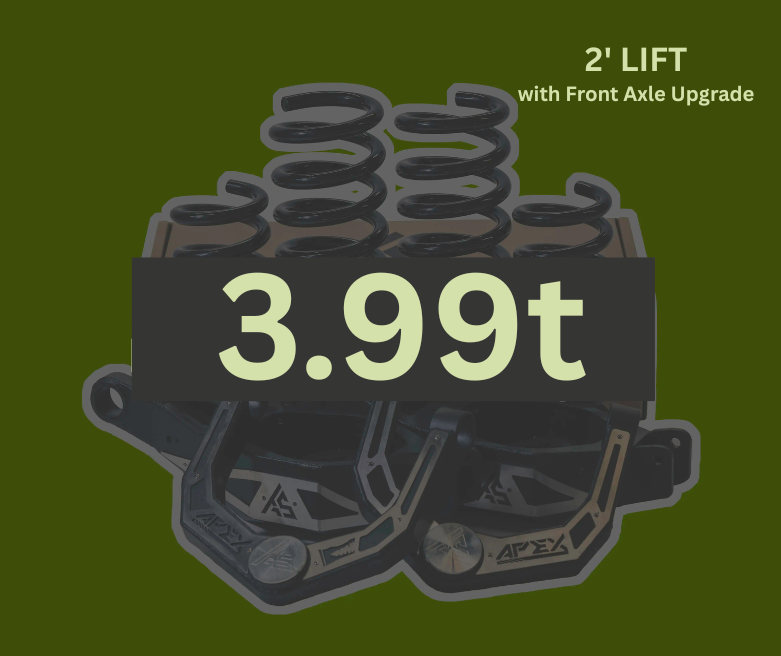 Touring Solutions Australia - 3.99T GVM Upgrade 2 Inch Lift + Front Axle - Nissan Patrol Y62