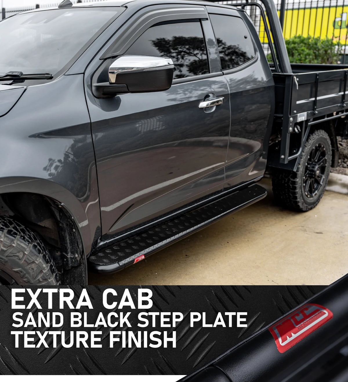 Next-Gen Ranger 2022-On - 309SBK Extra CabSide Step Package (Sand Black)