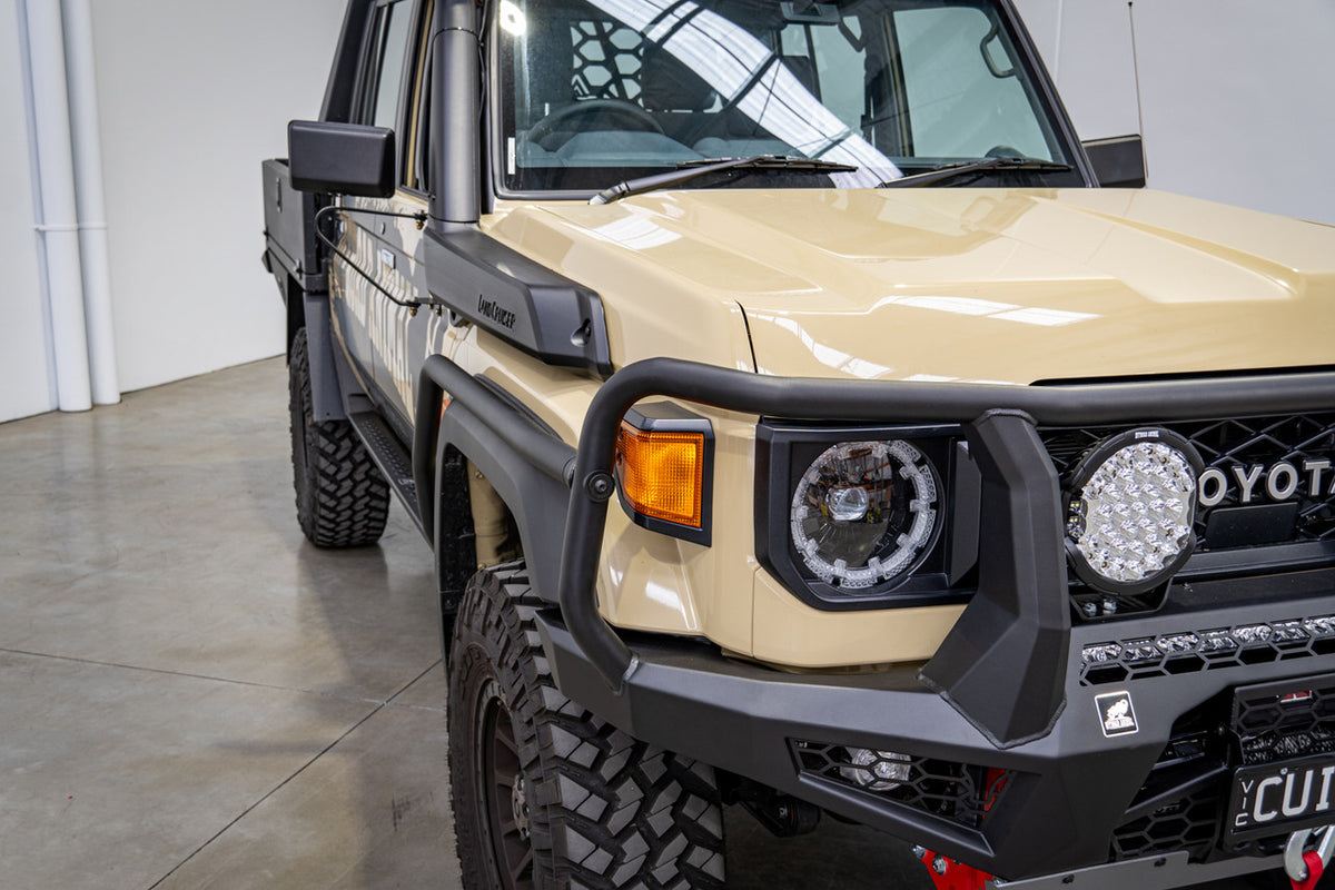Brush Rails, suitable for Facelift Toyota Land Cruiser 79 Dual Cab, 2024 to current (DOES NOT INLCLUDE ROCK SLIDERS)