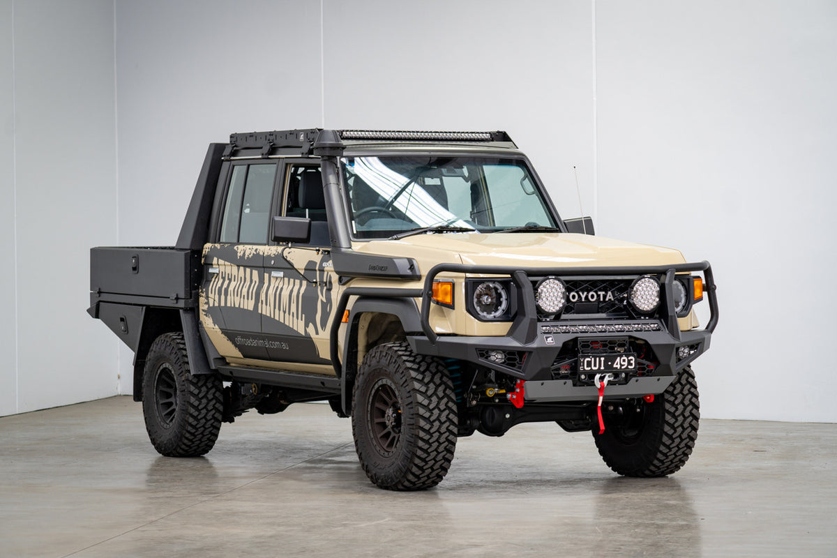 Brush Rails, suitable for Facelift Toyota Land Cruiser 79 Dual Cab, 2024 to current (DOES NOT INLCLUDE ROCK SLIDERS)