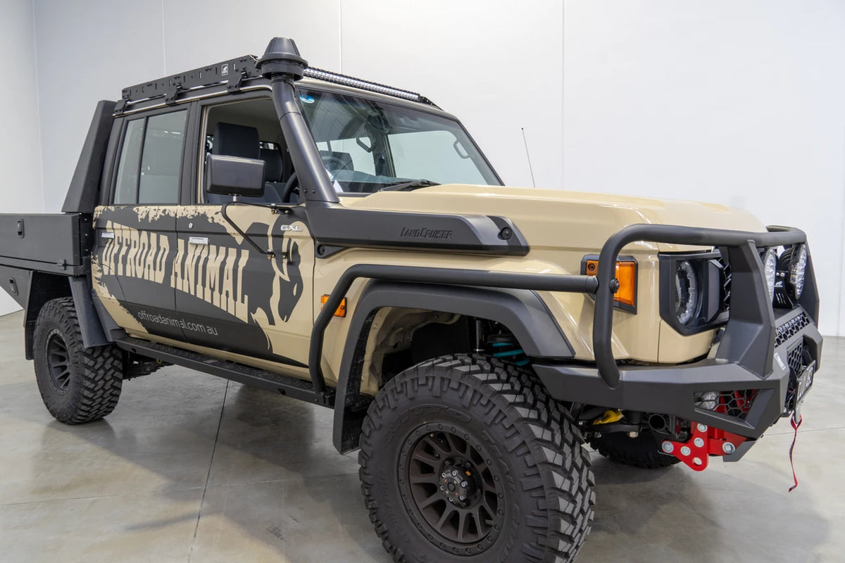 Brush Rails, suitable for Facelift Toyota Land Cruiser 79 Dual Cab, 2024 to current (DOES NOT INLCLUDE ROCK SLIDERS)