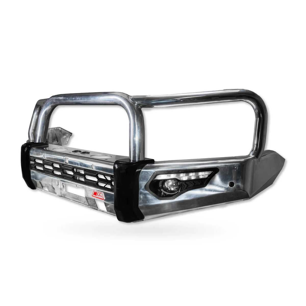 Navara NP300 2015-2020 808-01A Alloy Phoenix Bull Bar Triple Loops Package - SKU MCC-03013-801AW