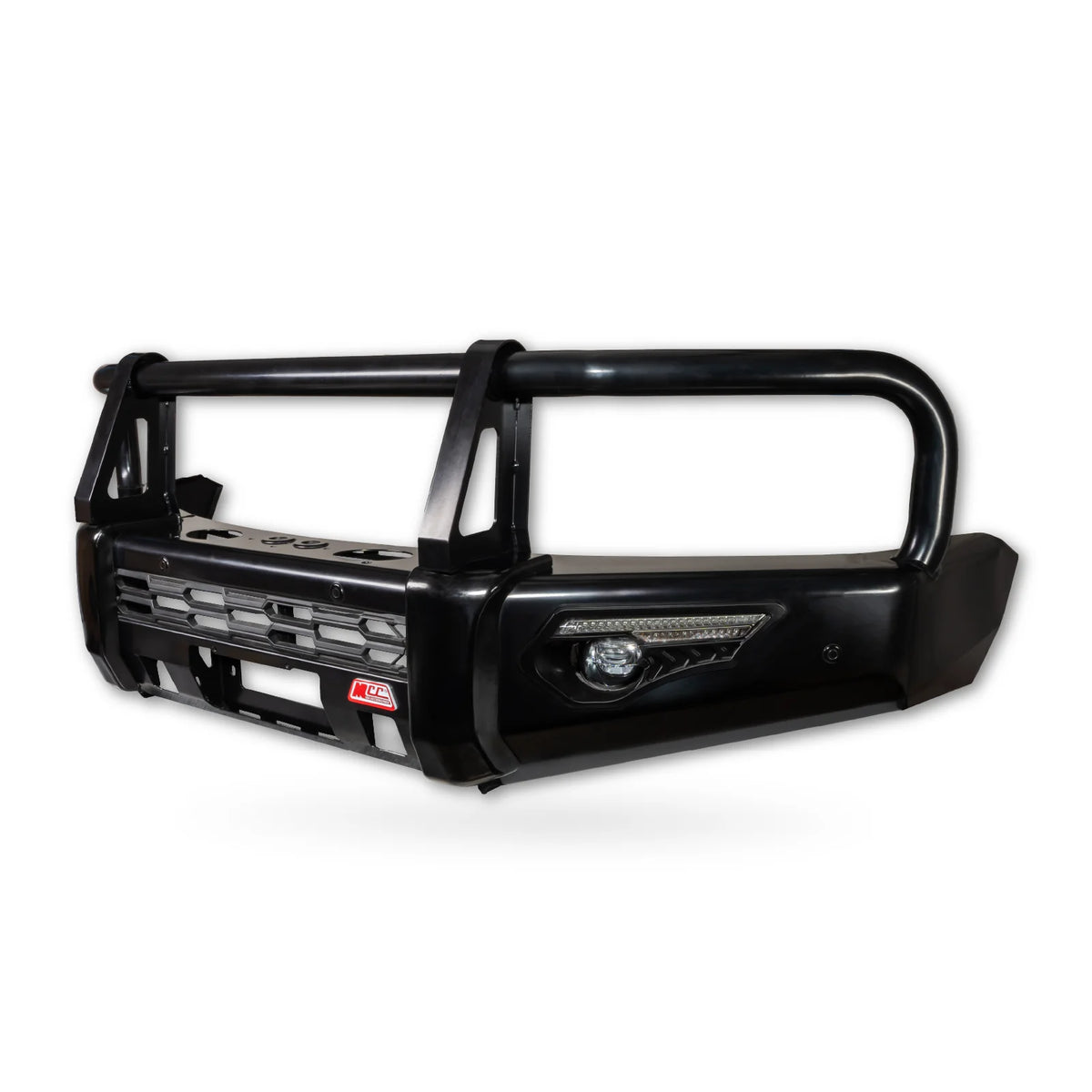 Land Cruiser 70s Series 2024-On - 808-02 Phoenix Bull Bar Black A-Frame Package - SKU MCC-01024-802