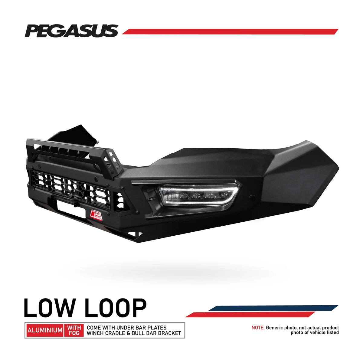 Ranger/Everest PX 2 2016-2019 909-01 Alloy Pegasus Bull Bar Bumper Replacement Package - SKU MCC-05006-901