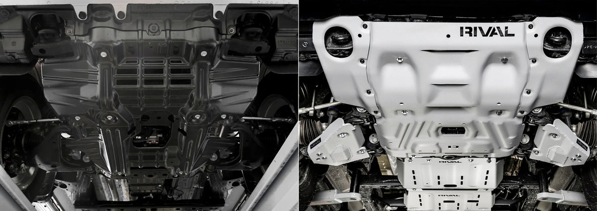 Aluminium Radiator and Engine Bash Plate - Toyota Hilux 2.8L Diesel