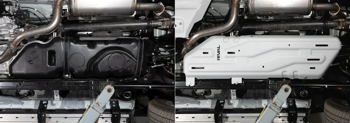 Aluminum Fuel Tank Bash Plate - TOYOTA LAND CRUISER 250; V-2.8D, AT, 4WD; 2024-PRESENT, New design