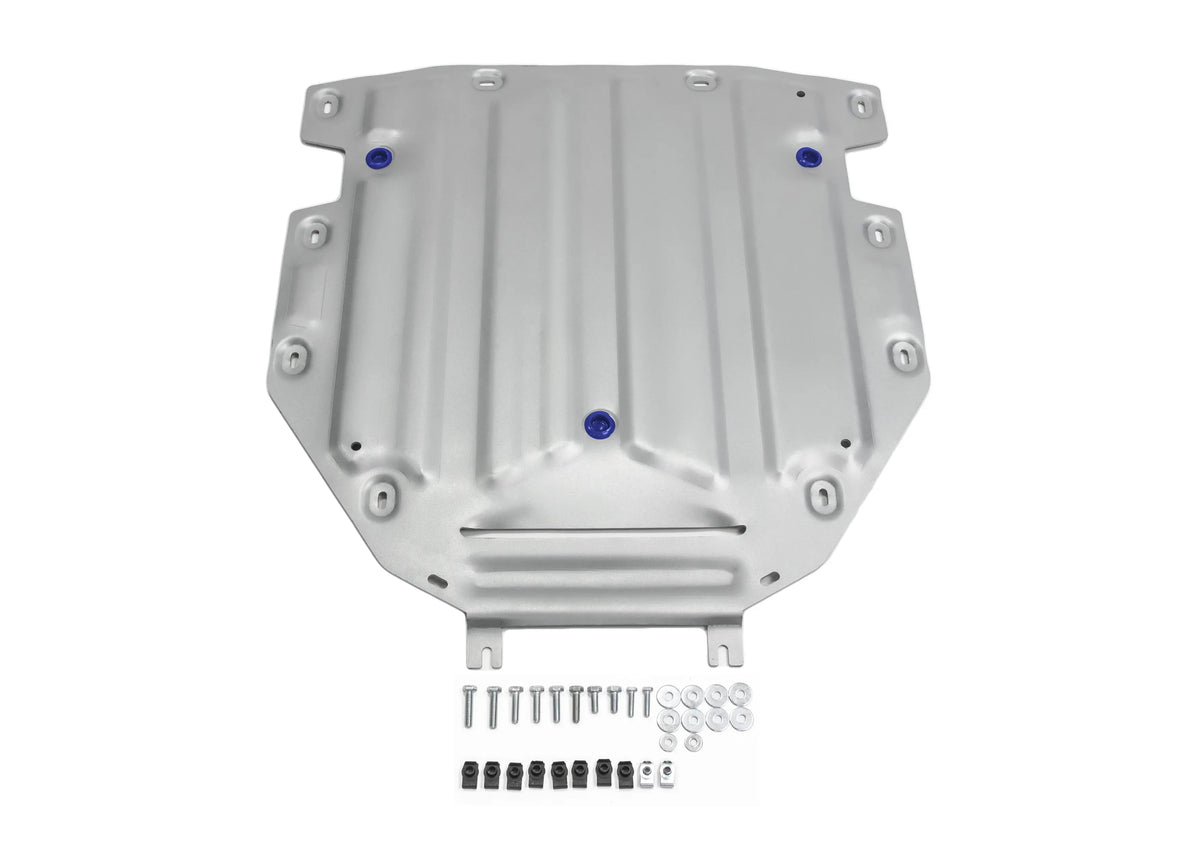 Aluminum Gearbox Bash Plate - Volkswagen Touareg 2018-; 3 L. / Gasoline; 2 L. / Gasoline; 3 L. / Diesel