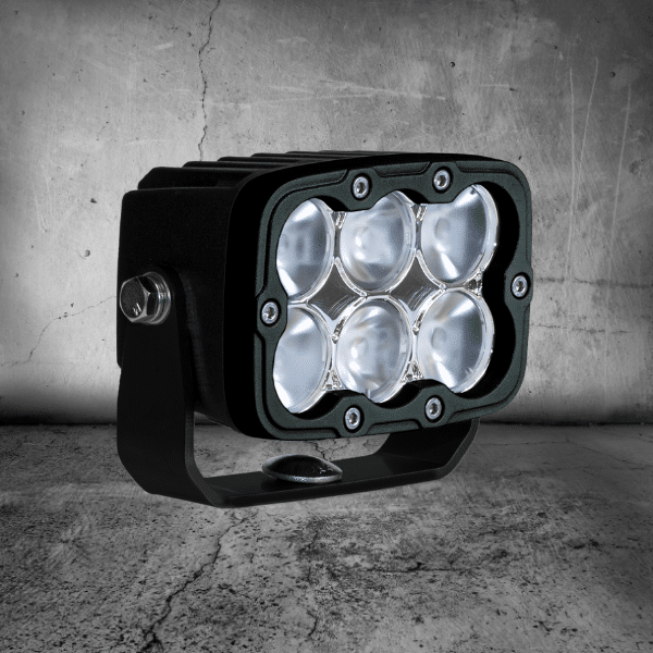 ATOM 25W LED Work Lamp - Wide Flood / U-bracket / Chrome / 5700K