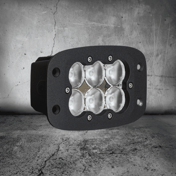 ATOM 25W LED Work Lamp - Euro / Recessed / Black / 5700K