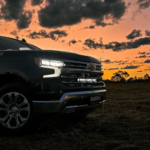 Chevrolet Silverado 1500 (ZR2 & Z71 - 2022 on, 4th Gen) Behind The Grille Light Bar Kit