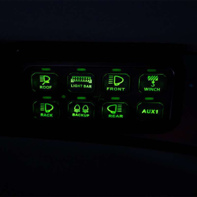 Light - 8 Switch Slimline Panel