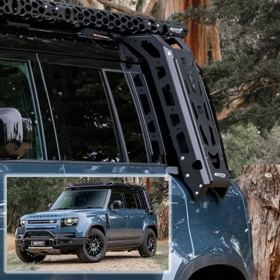 Rack - Accessory Fold up ladder side mount - Defender 90-110