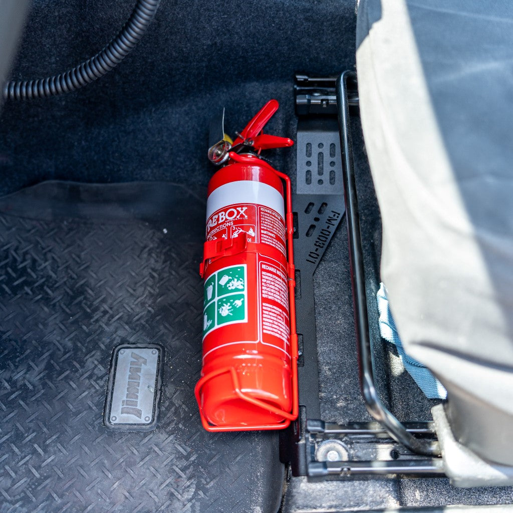Fire Extinguisher Bracket To Suit Suzuki Jimny JB74 - Upgrade with a Fire Extinguisher: Yes