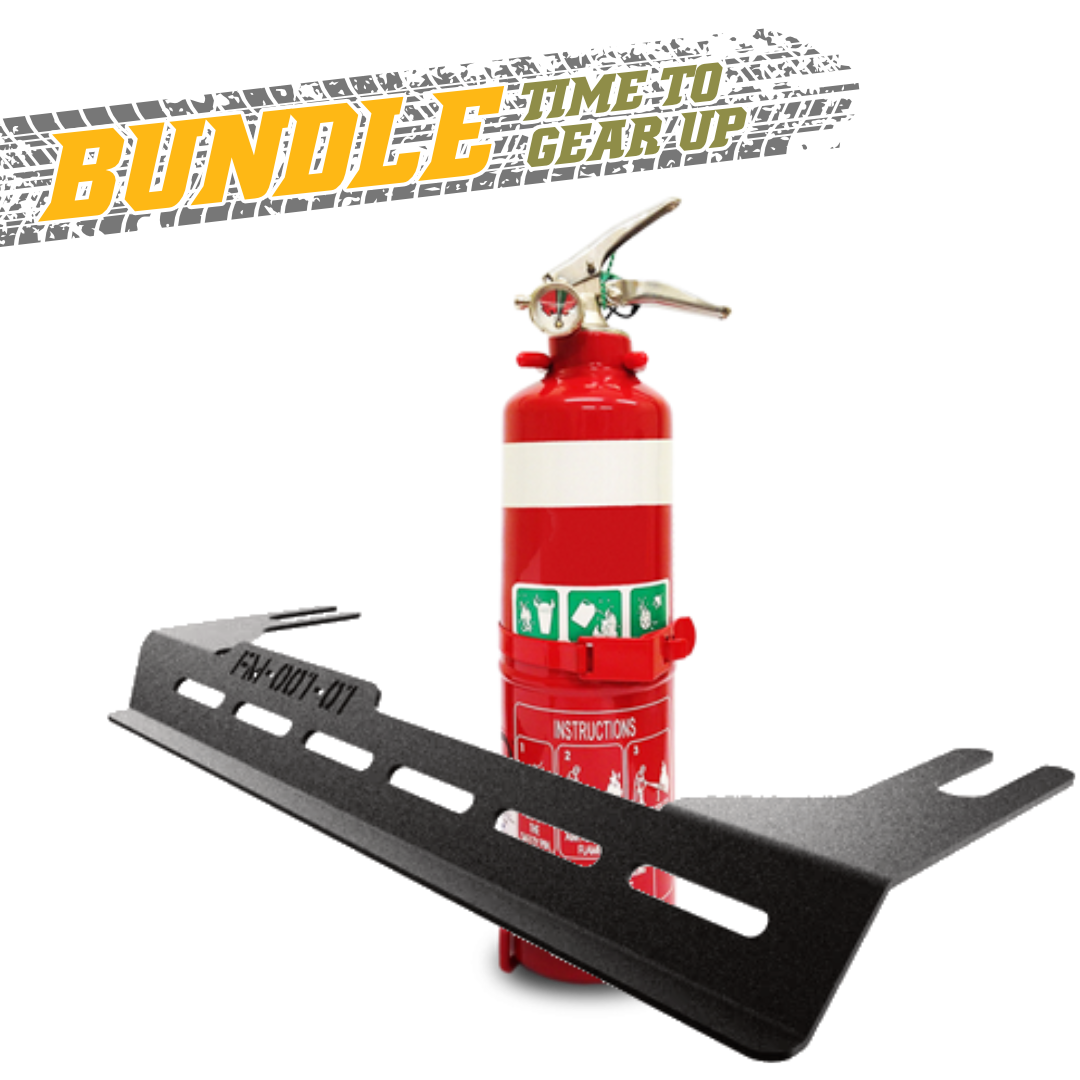 Vertical Tub Fire Extinguisher Bracket + 1kg Fire Extinguisher | VW Amarok 2023+