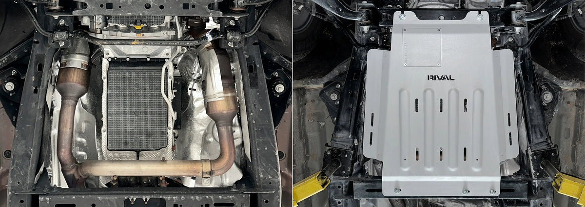 Aluminium Gearbox Bash Plate - Ford F-150 3.5 EcoBoost / PowerBoost & 5.0 (2014-Present)