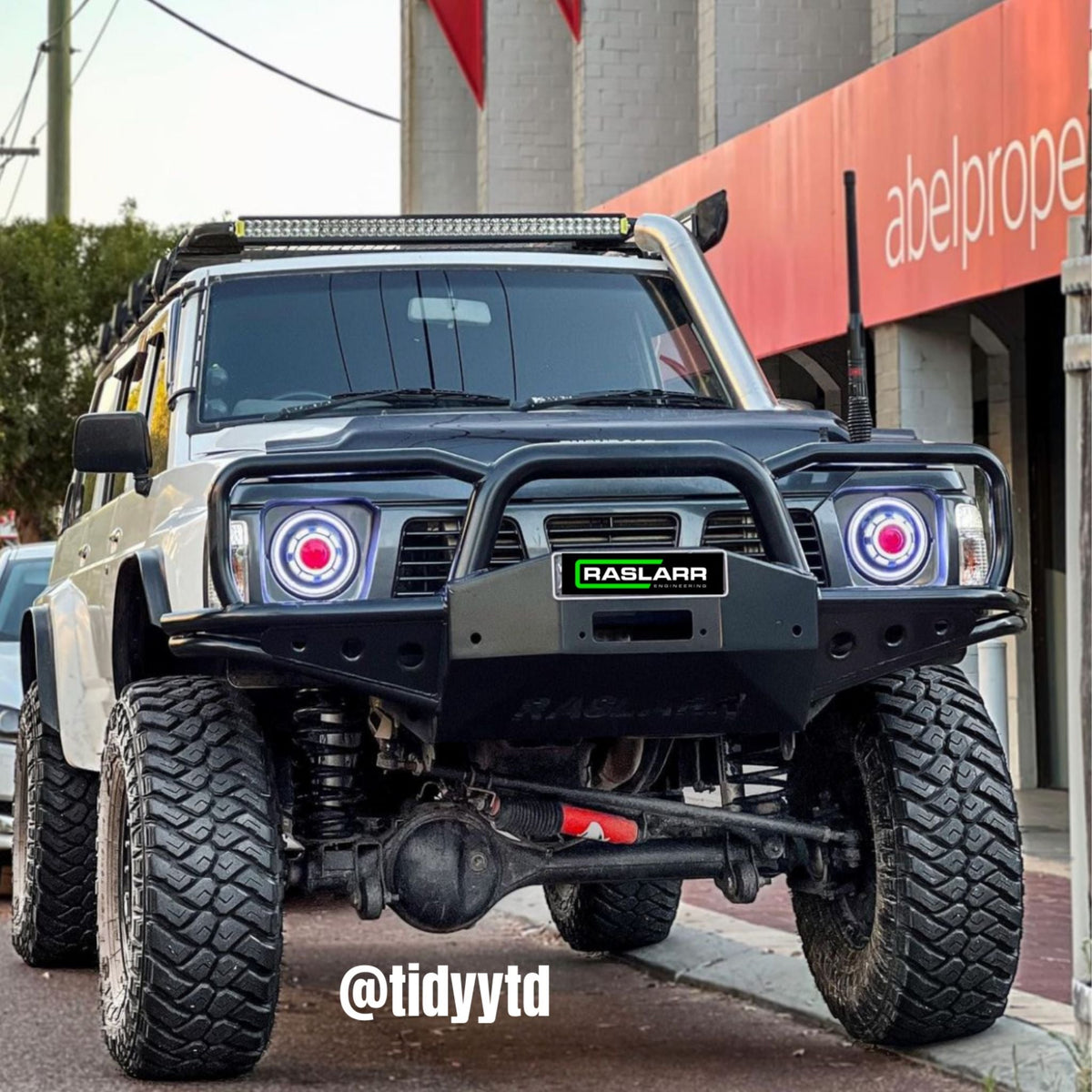 GQ Nissan Patrol Azza Bull Bar - 1993 / 2" Body Lift / Low Mount Winch