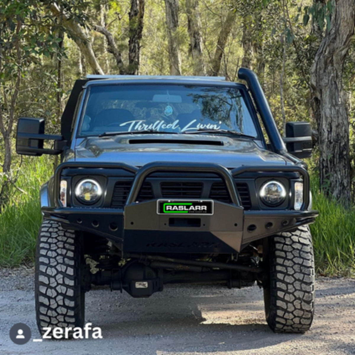 GQ Nissan Patrol Azza Bull Bar - 1988 / 2" Body Lift / Low Mount Winch