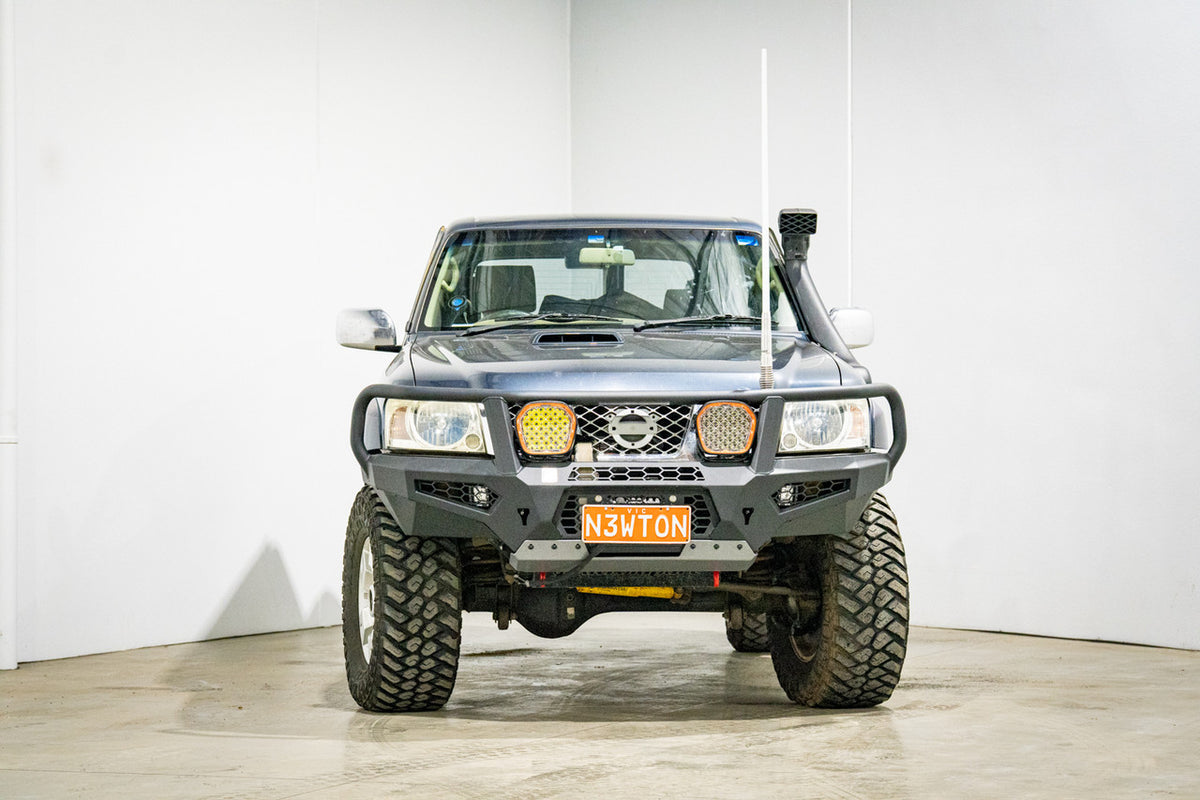 Cougar Bull bar suit Hi Mount winch, Nissan GU Patrol Y61, S4 2005-2016