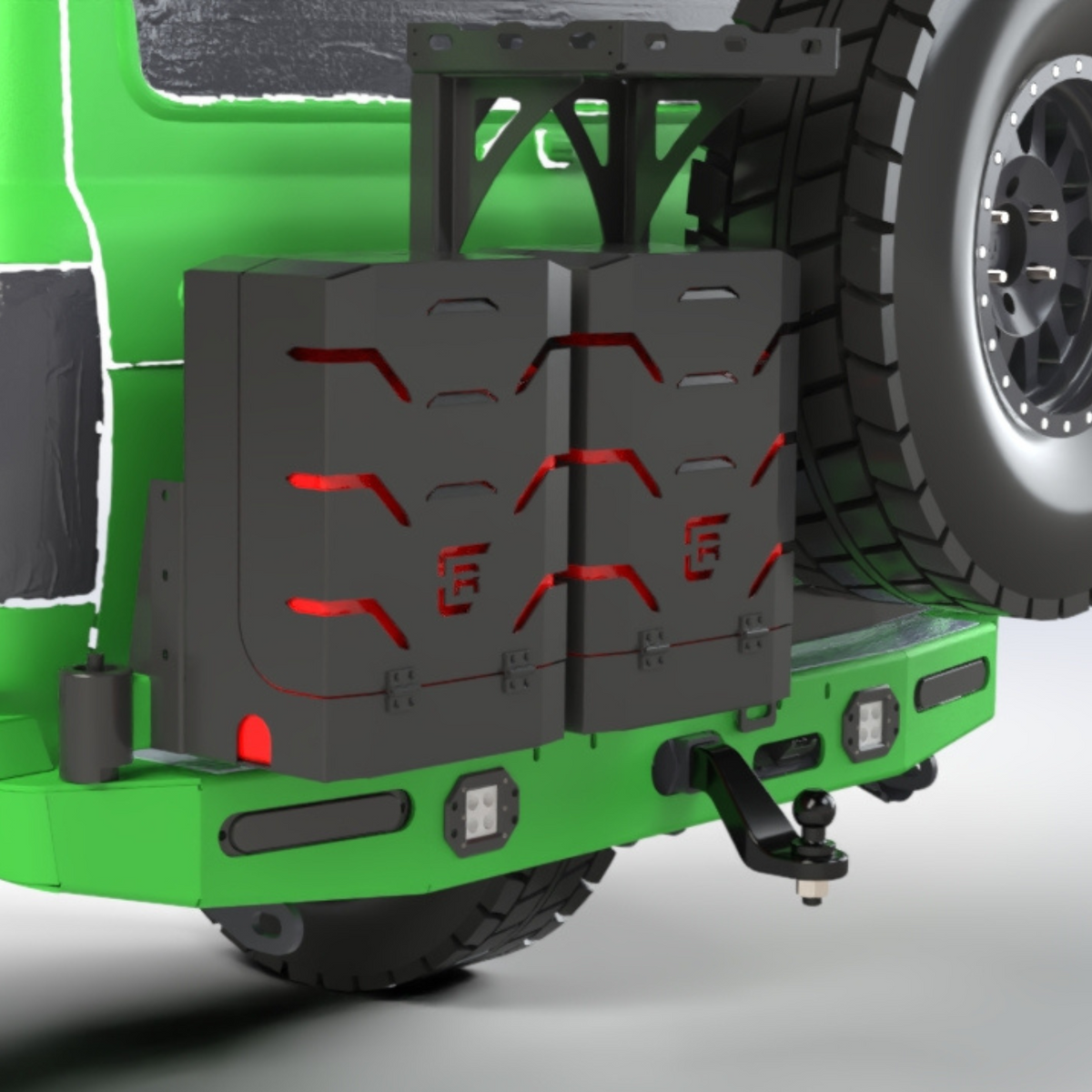 Rear Bar Modular Lockable Single Jerry - Y62 S1-3 Patrol