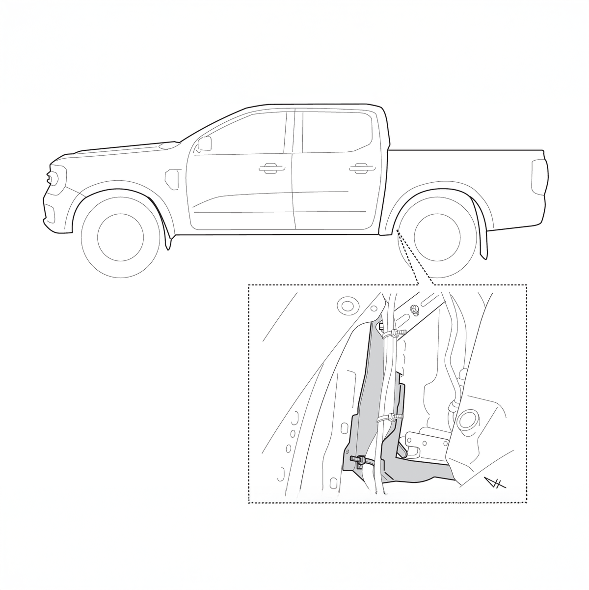 Maxliner Tub Load Bracket (J-Brace)