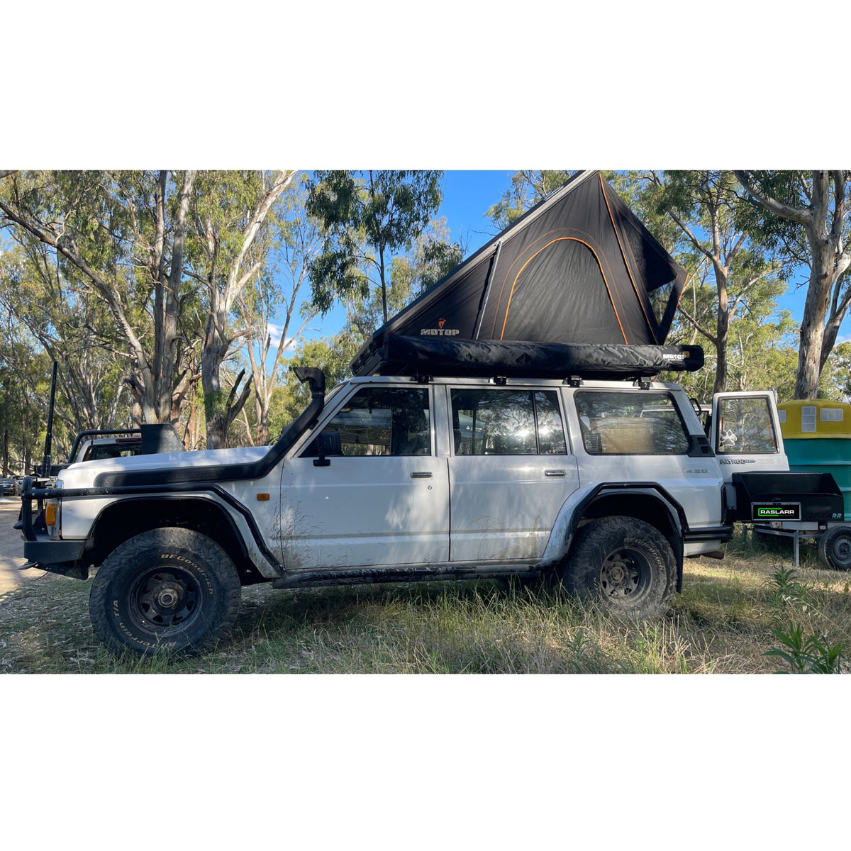 Traditional Open Rock Sliders to suit GQ Nissan Patrol - Open / Scrub Rails: Yes, to suit ARB bull bar