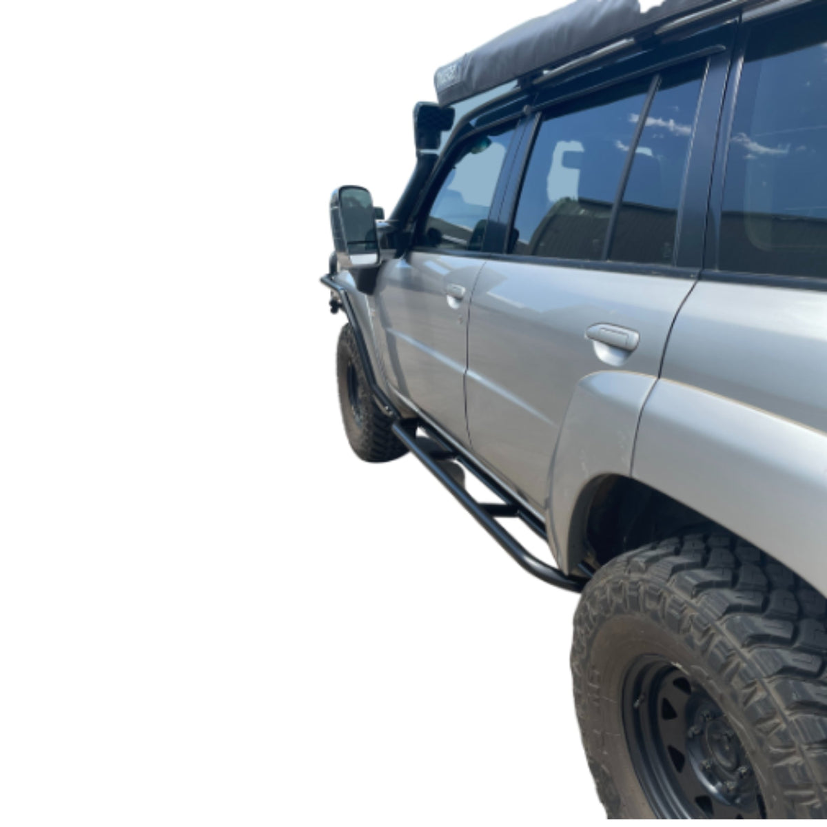 GU Nissan Patrol Traditional Rock Sliders & Rails (Bolt on) [LONG] - Series 4 / Open