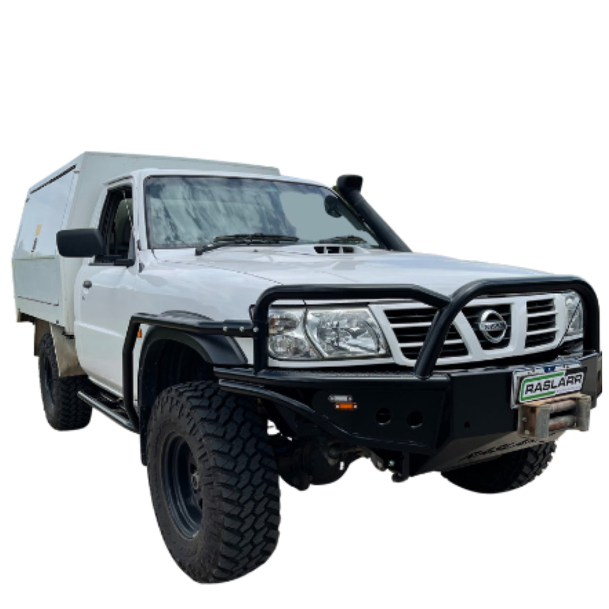 GU Nissan Patrol Traditional Rock Sliders & Rails (Bolt on) [SHORT] - Dimple Die Infills / Series 1