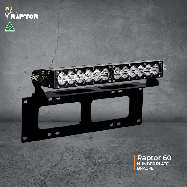 Raptor Light Bar Number Plate Mount