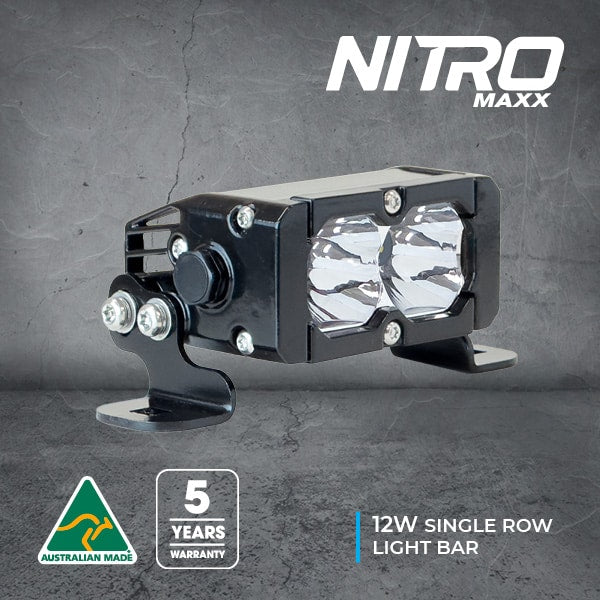 Ultra Vision - Nitro Maxx 12W 4" Single Row Light Bar