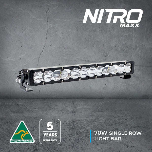 Ultra Vision - Nitro Maxx 70W 18" Single Row Light Bar - 4500K - 4500K