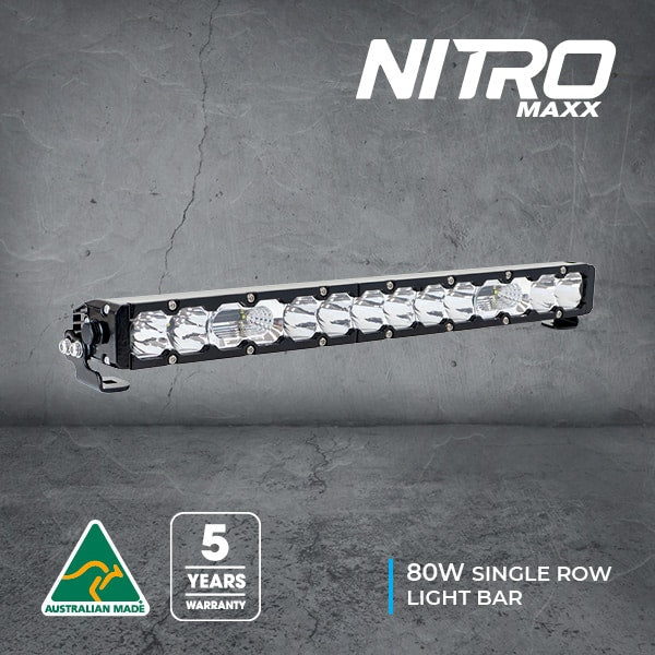 Ultra Vision - Nitro Maxx 80W 21"  Single Row Light Bar - 5700K - 5700K