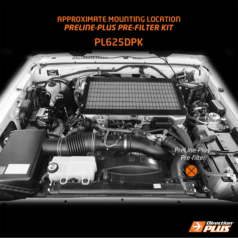 Direction Plus - PRELINE-PLUS PRE-FILTER KIT LANDCRUISER 70 2007-2015 only (PL625DPK)