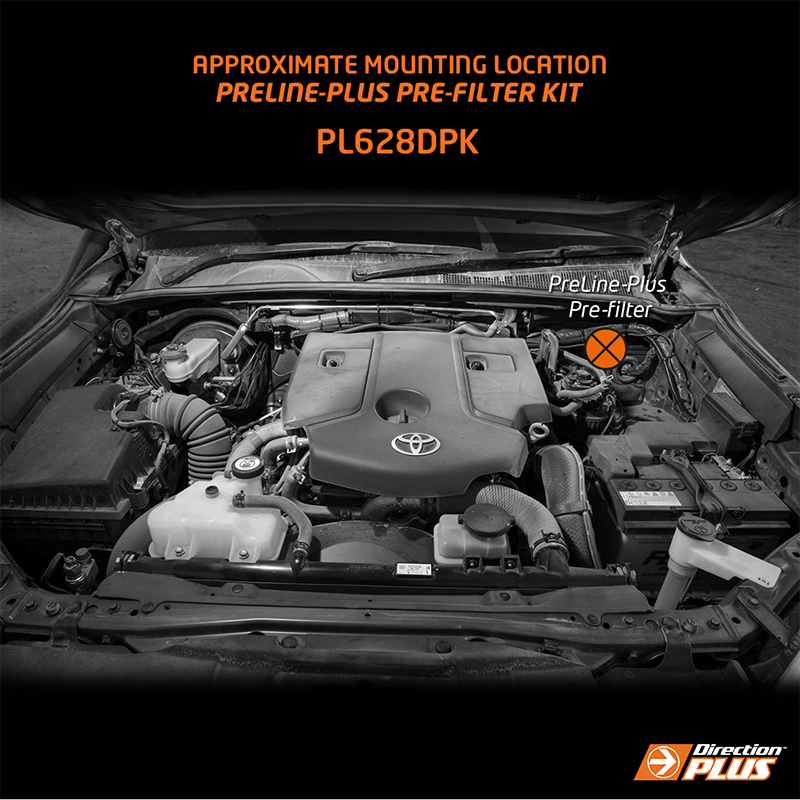 Direction Plus - PRELINE-PLUS PRE-FILTER KIT HILUX N80 / FORTUNER (PL628DPK)