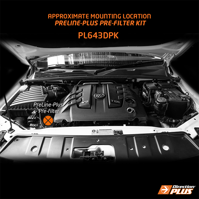 Direction Plus - PRELINE-PLUS PRE-FILTER KIT VOLKSWAGEN AMAROK (PL643DPK)