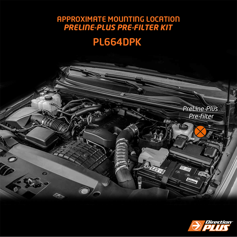 Direction Plus - PRELINE-PLUS PRE-FILTER KIT FORD PXIII BI-TURBO (PL664DPK)