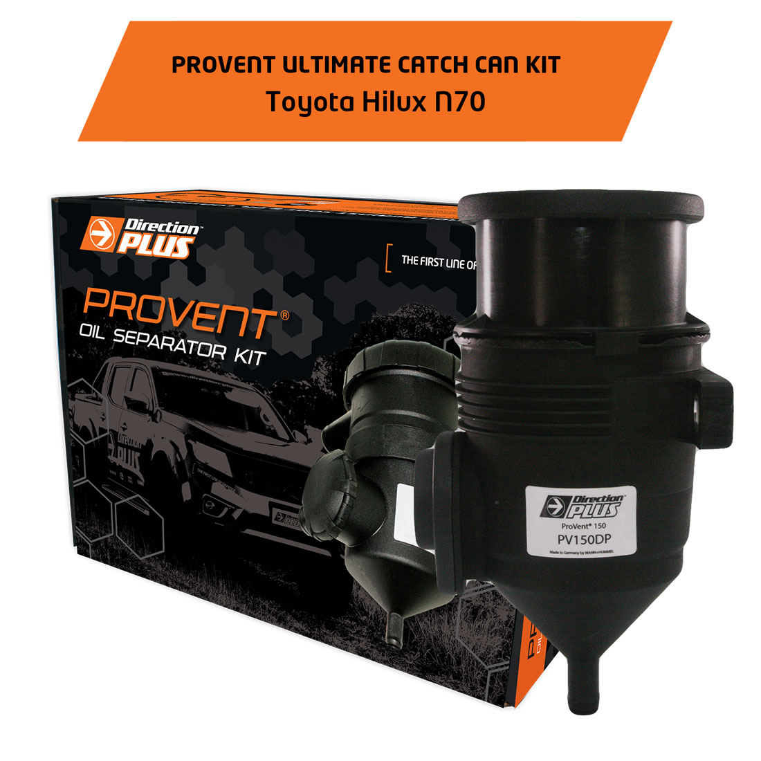 Direction Plus - ProVent Oil Separator Kit TOYOTA Hilux N70 (PV609DPK)