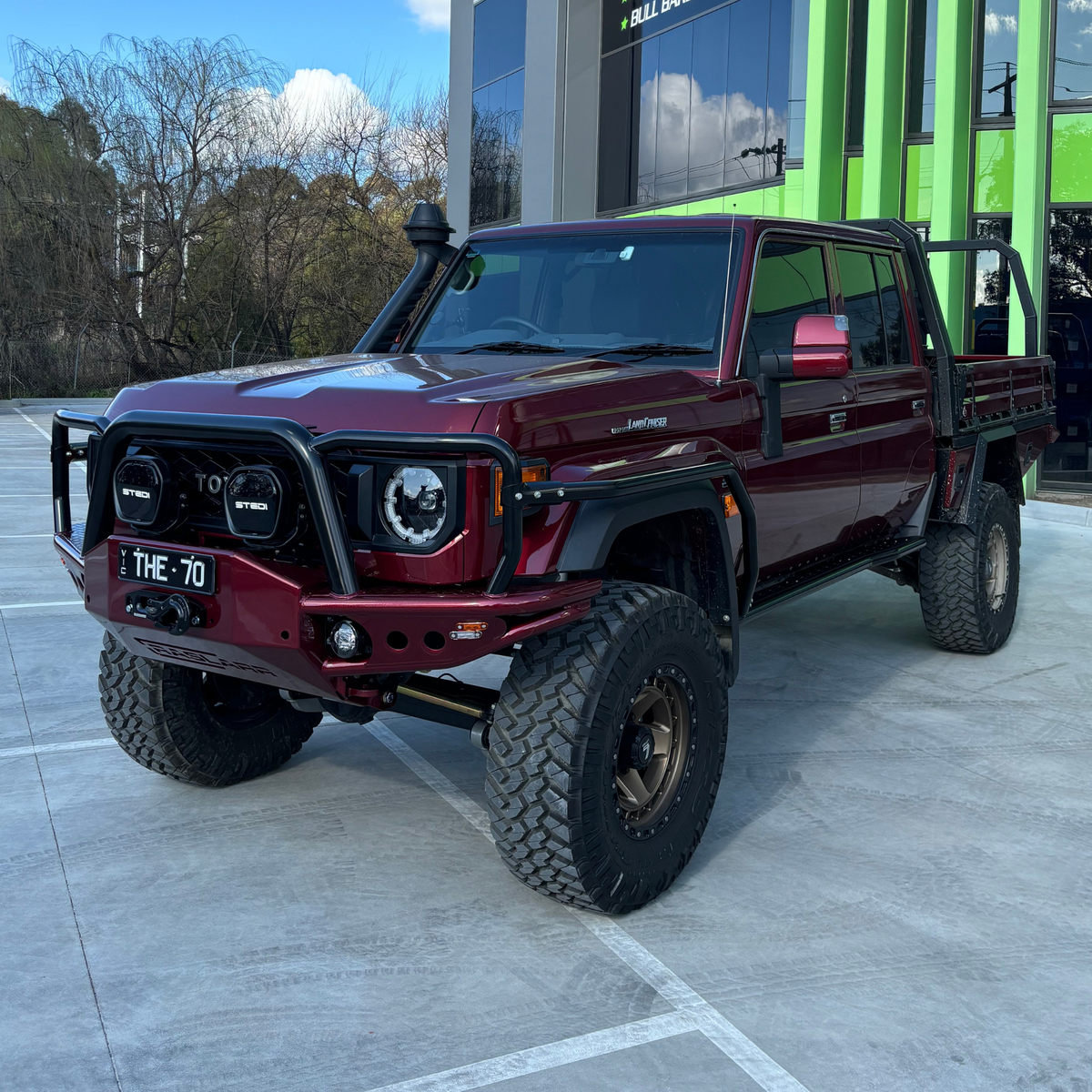70 Series Facelift Dual Cab Sliders & Rails - Custom Tops